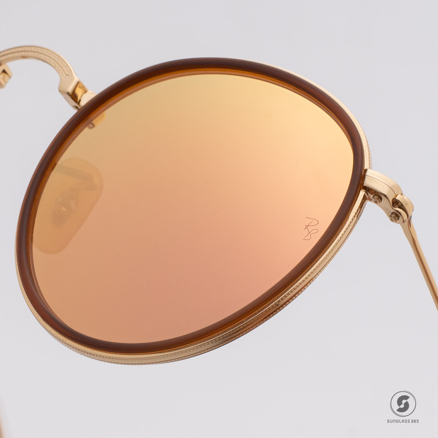 แว่นกันแดด Ray-Ban RB3517 001/Z2 Folding Round ของแท้ ราคาพิเศษ