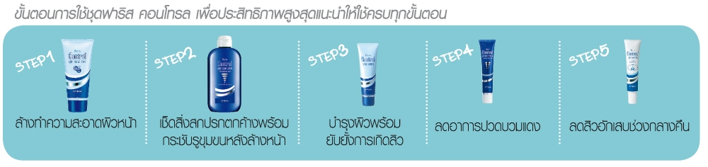โฟมล้างหน้าสำหรับผู้มีปัญหาสิว ฟาริส คอนโทรล แอคเน่ โฟม ขนาด 60 กรัม / Faris Control Acne Facial Foam 60 g.