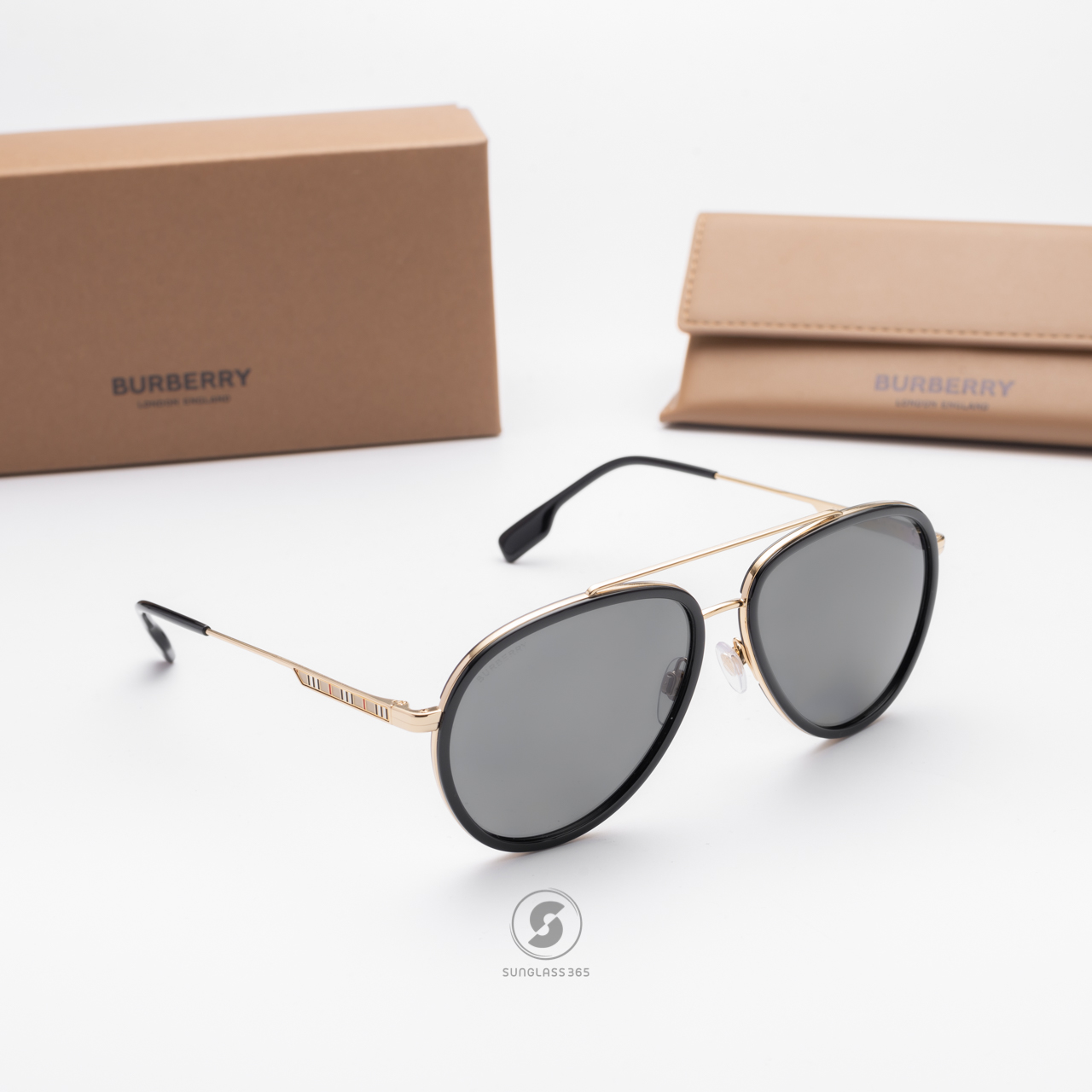 BURBERRY OLIVER BE3125 1001781 Black Dark Grey