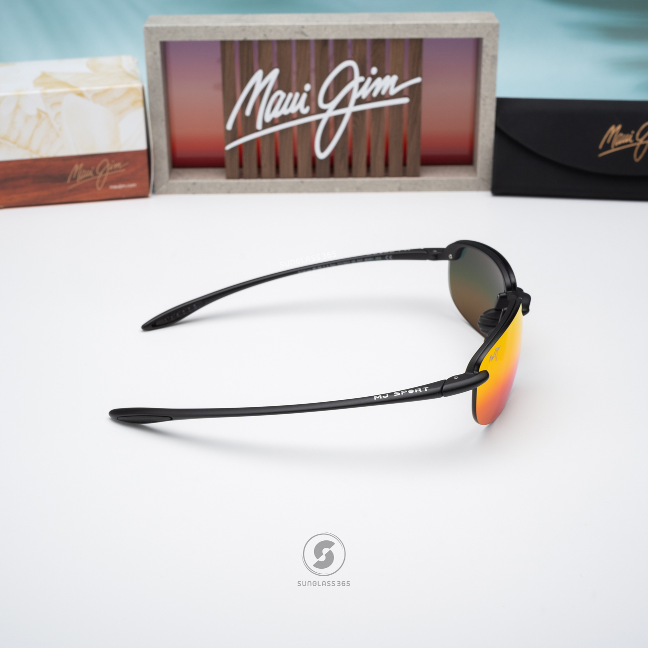 แว่นกันแดด Maui Jim HOOKIPA UNIVERSAL FIT MJ RM407 2M Hawaii Lava