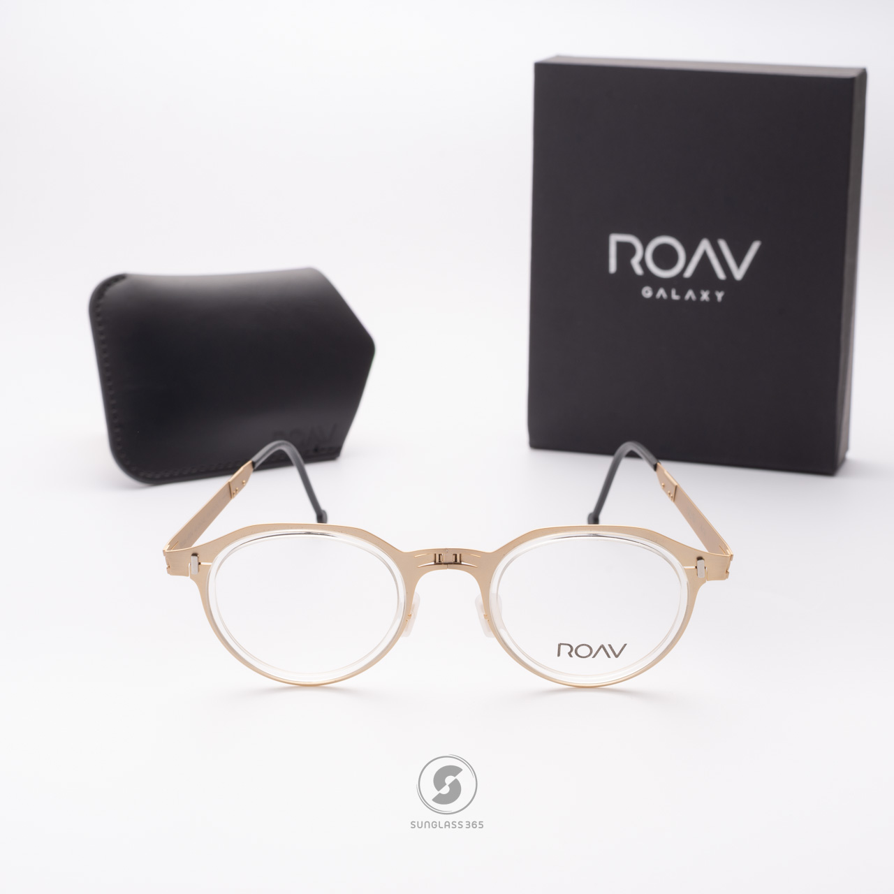 แว่นสายตา ROAV ACE 6004 Brush Gold/Crystal+Demi