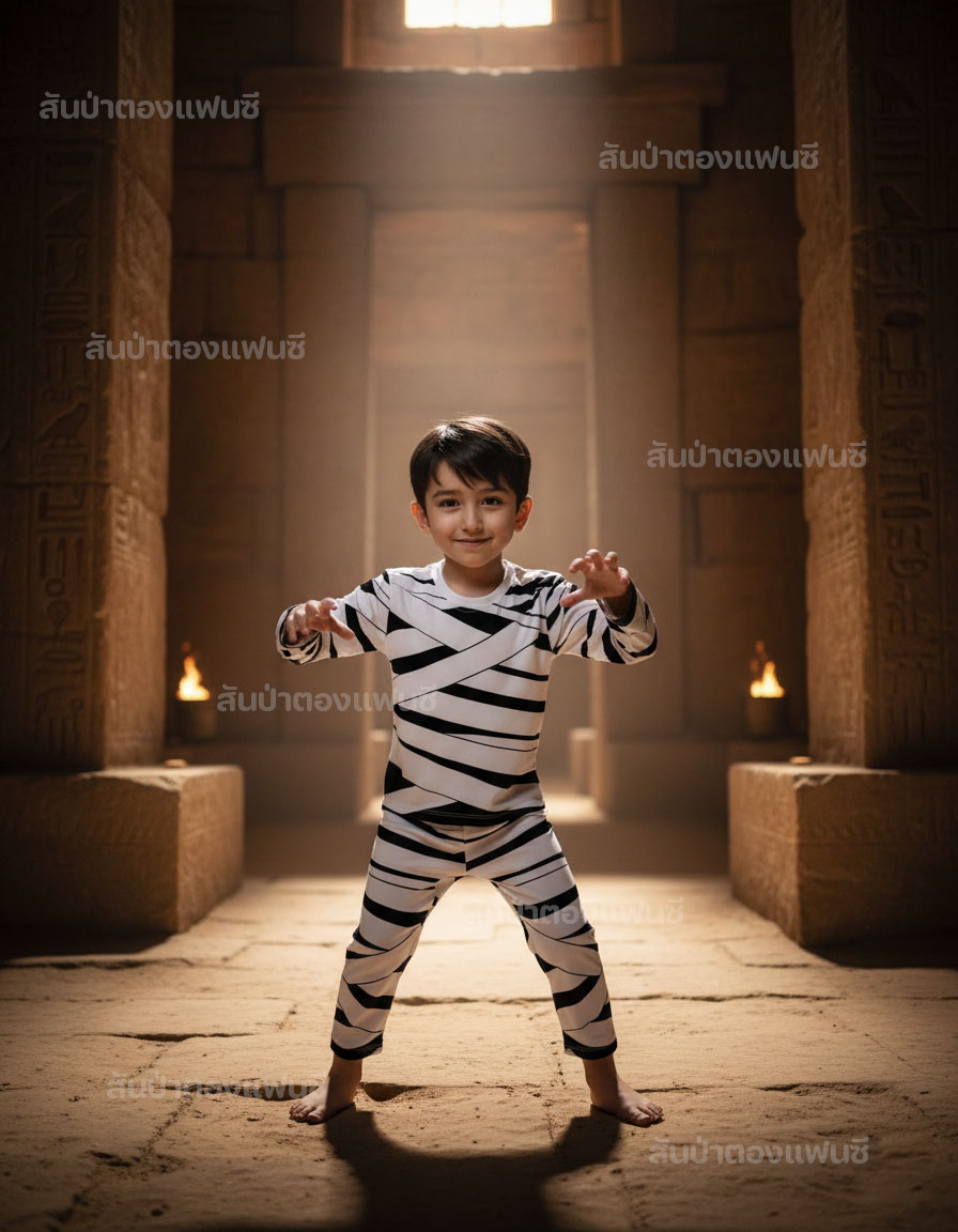 ชุดมัมมี่ ชุดฮาโลวีนเด็ก Mummy ชุดมัมมี่เด็ก