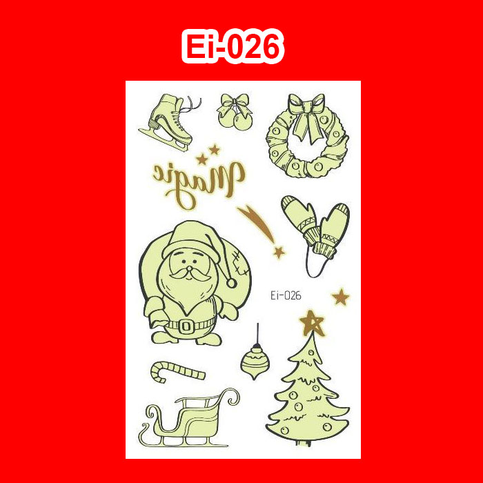 Tattoo Christmas สติ๊กทูคริสต์มาส แทททู #A