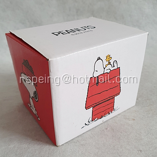 แก้ว Snoopy คลาสสิค (2) สีขาว ฝาแดง พร้อมกล่อง