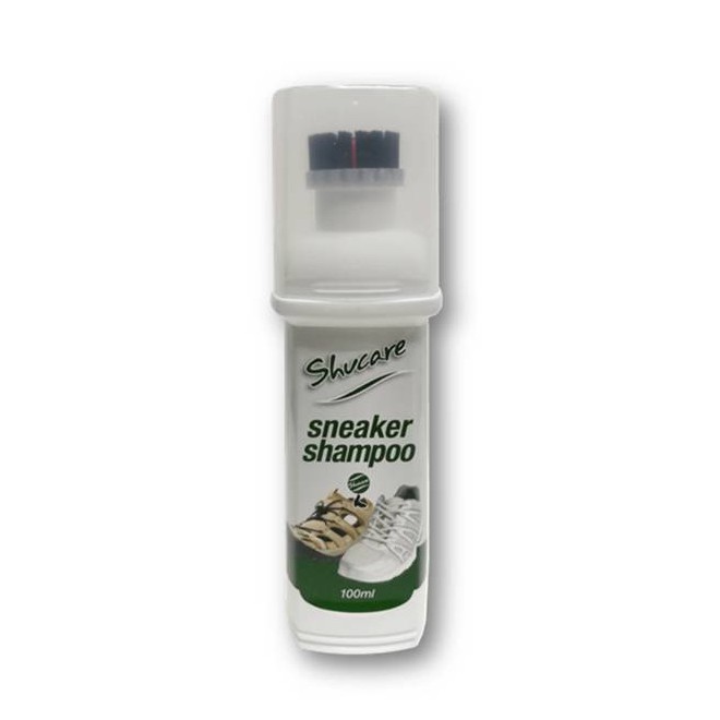 แชมพูทำความสะอาดรองเท้ากีฬา แบบหัวแปรง Shucare Sneaker Shampoo 100 ml. ได้ทั้งหนังนูบัค หนังกลับ และผ้าใบ รวมทั้งพื้นรองเท้าที่สกปรกจากการใช้งาน