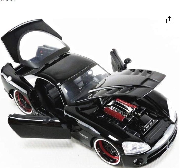 โมเดลรถ โมเดลรถยนต์ Fast & Furious Letty's Dodge Viper SRT10 4