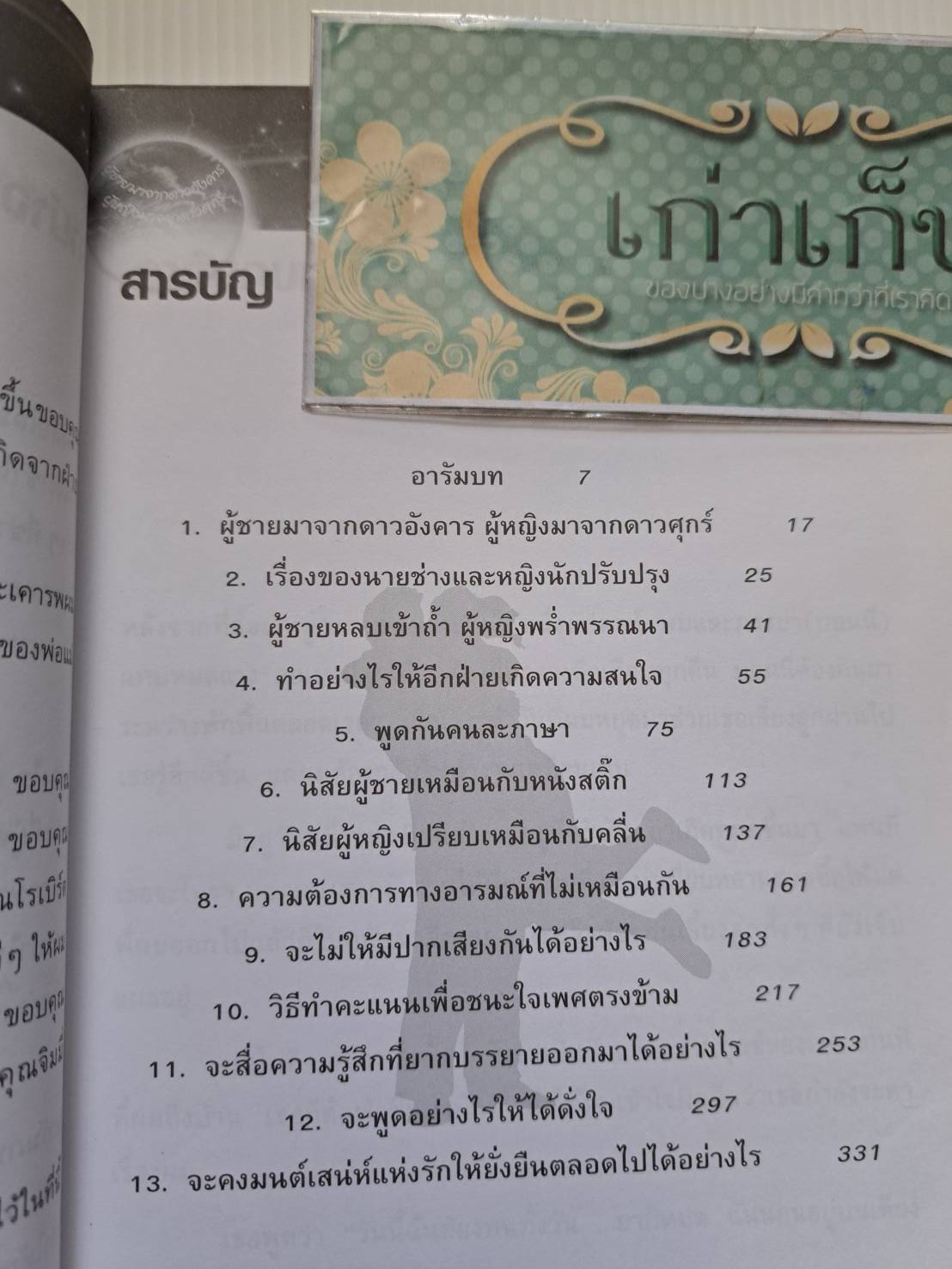บันทึกรักประจำวัน Men Are From Mars, Women Are From Venus" พิมพ์ครั้งที่ 8 ไดอารี่รัก 365 แนวคิด เพื่อความสัมพันธ์อันแนบแน่นของทุกคู่รัก จอห์น เกรย์ เขียน สิทธิพร ชื่นชุ่มจิตร์ แปล