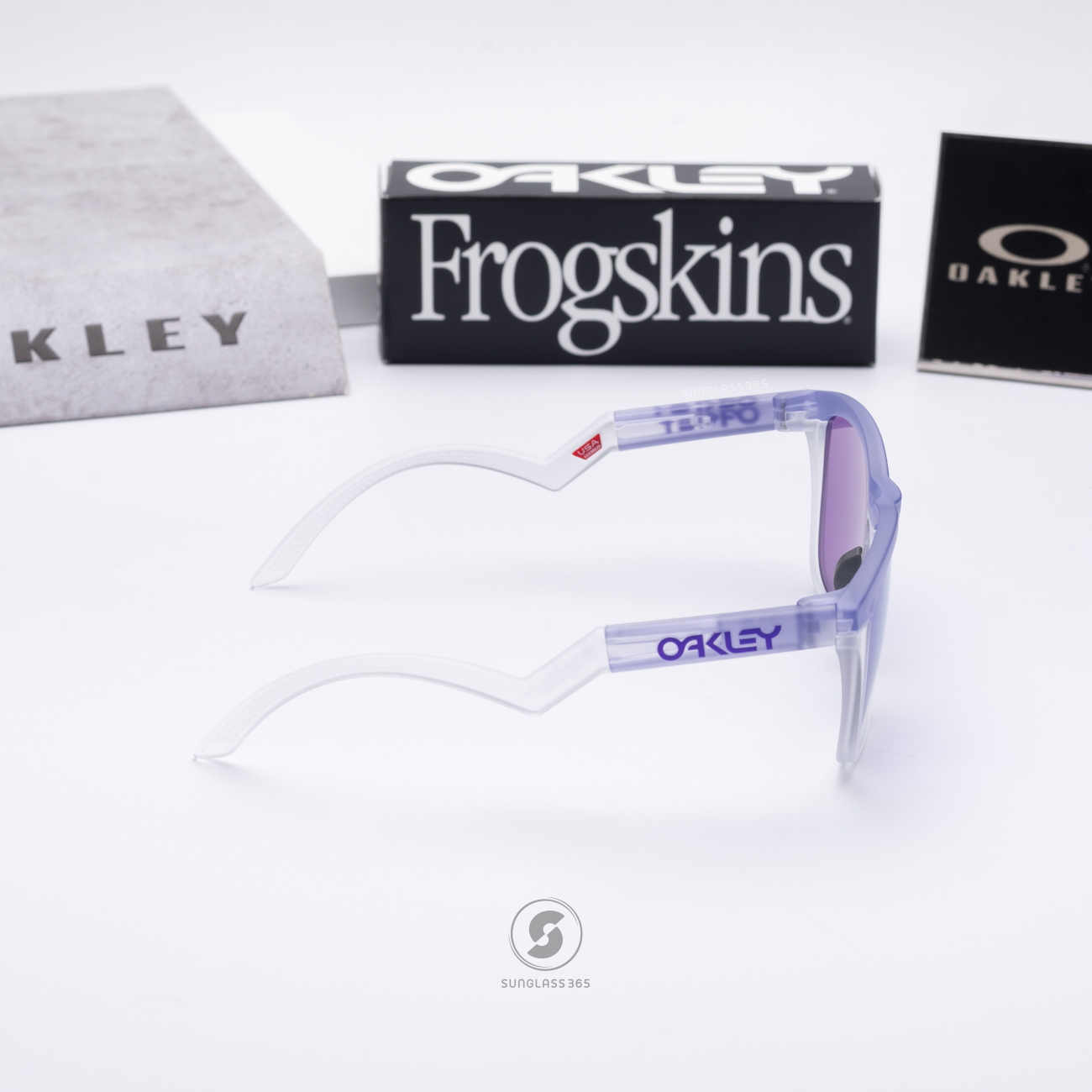 OAKLEY Frogskins Hybrid OO9289-01 Matte Lilac Prizm Clear Violet