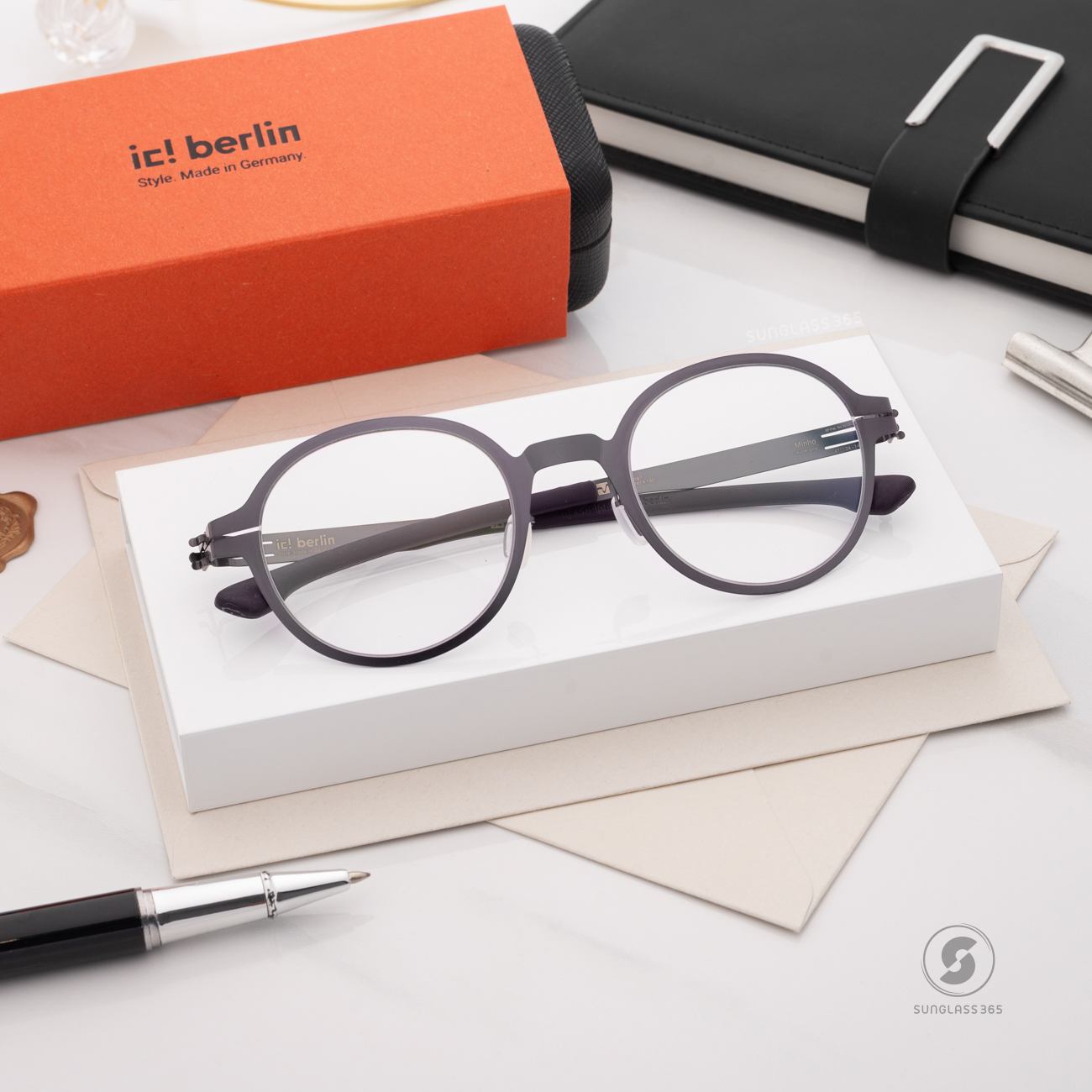 กรอบแว่น IC BERLIN Minho Aubergine