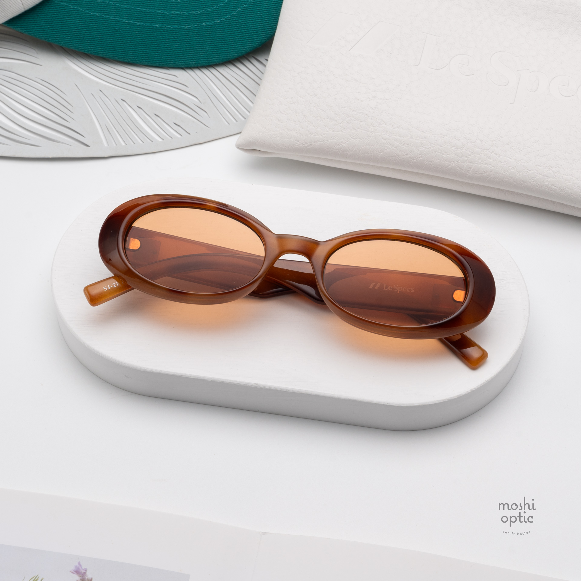 แว่นกันแดด Le Specs LSP2552145 WORK IT! Vintage Tort