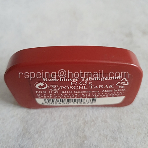 กล่องเปล่ายานัตถุ์ Packard's Club Snuff