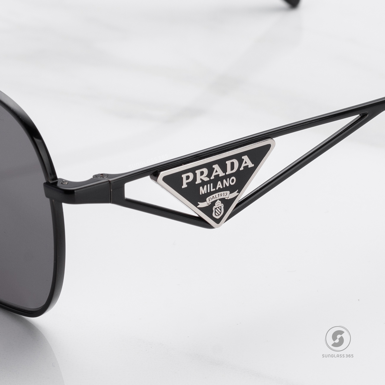 PRADA PRA50S 1AB5Z1 Metal Black