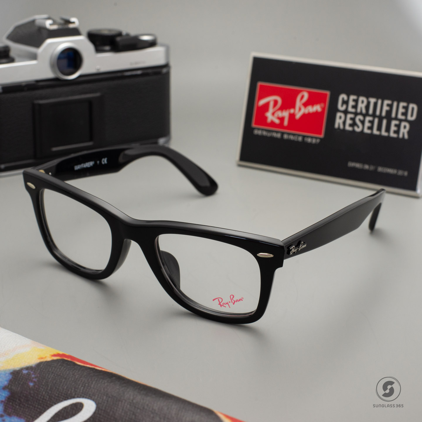 Ray Ban RX5121F Black 2000 Wayfarer Eyeglasses 50mm
