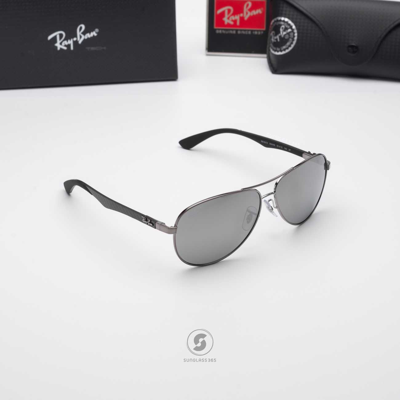 RAY BAN RB8313 004/K6 Gunmetal / Silver Mirror polarized
