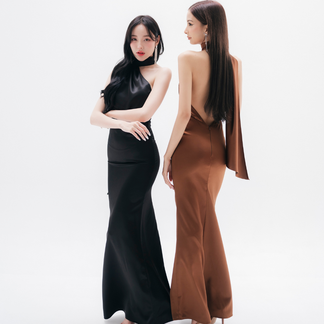 Lism D-095 Eternal Satin Gown ชุดเดรสยาวซาติน