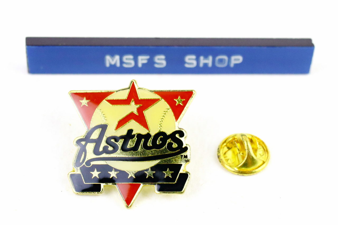 [มือสอง] เข็มกลัดโลหะ Vintage Enamel Pin ลาย Astnos - โกดังญี่ปุ่น