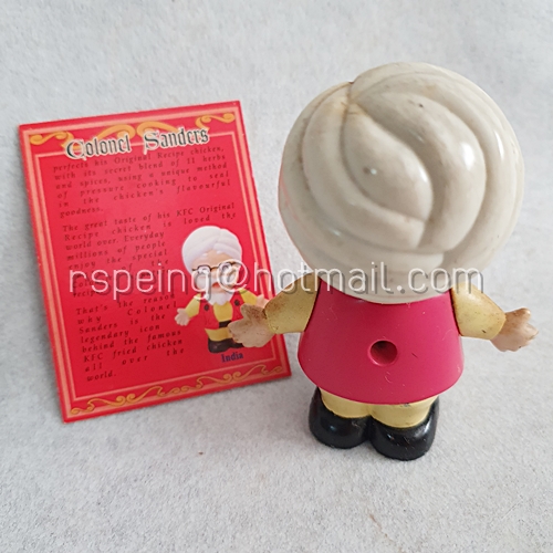 ฟิกเกอร์ Colonel Sanders The Legendary Chicken Expert ชุดนานาชาติ : อินเดีย