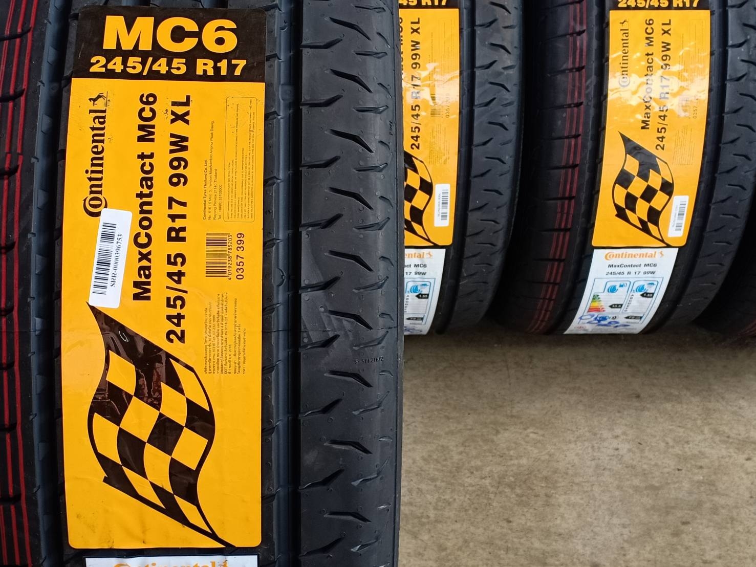 CONTINENTAL 245/45R17 CONTACT MC6 99W XL MADE IN THAILAND