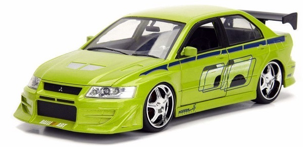พรีออเดอร์ Jada โมเดลรถ โมเดลรถยนต์ ฟาส "Fast" 2002 Brians Mitshusishi Lancer Evo VII สเกล 1:24