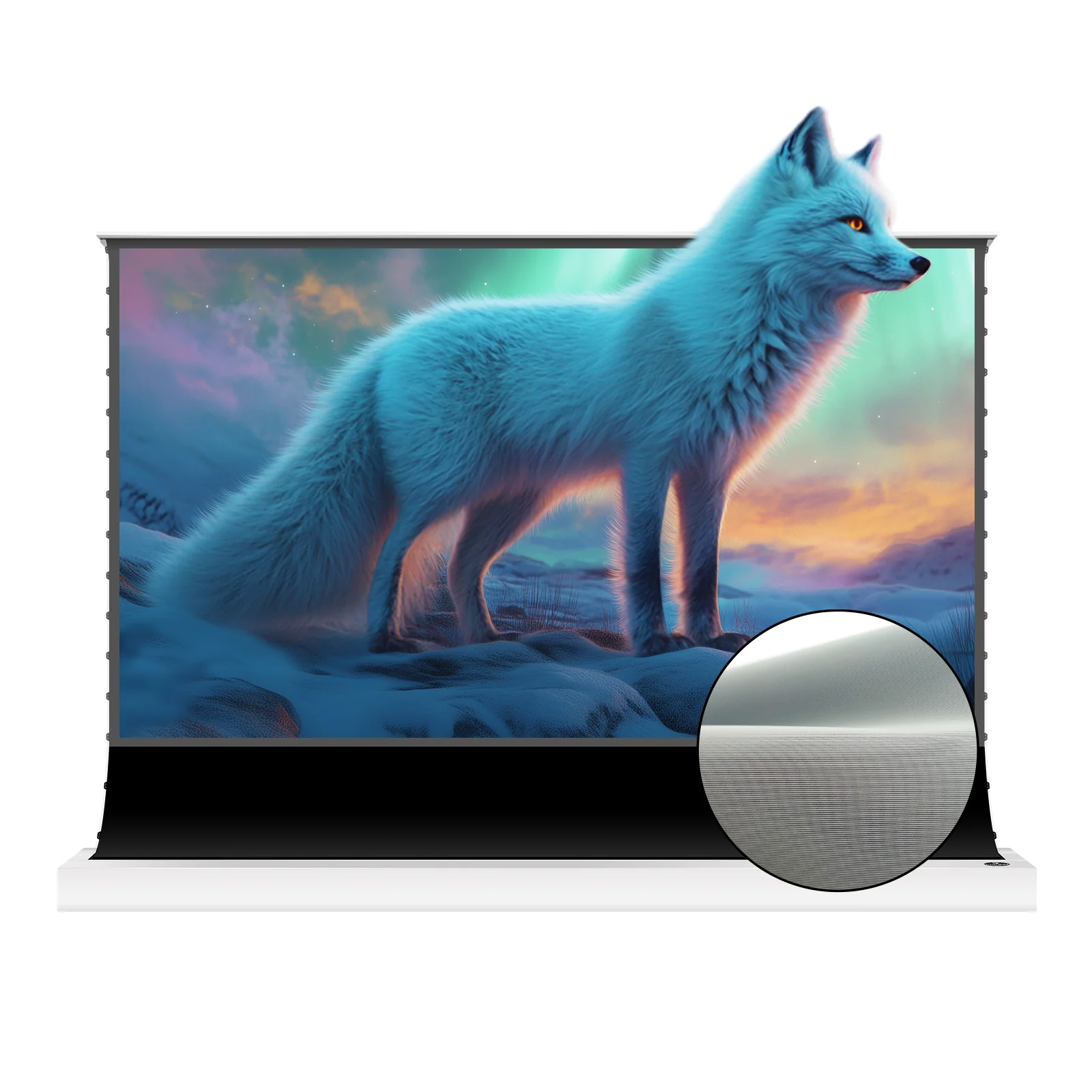 VIVIDSTORM S Lite Hyper Motorized Tension Floor Rising Lenticular ALR Projector Screen 150"