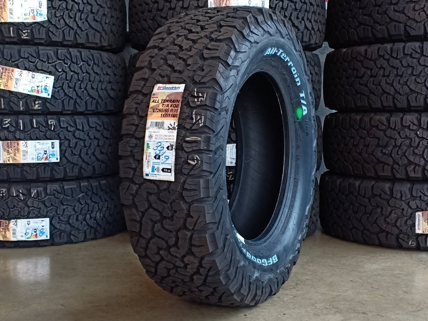 BF-GOODRICH T/A KO2 265/65R18(ตัวหนังสือขาว) MADE IN U.S.A.