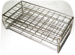 Test tube rack stainless