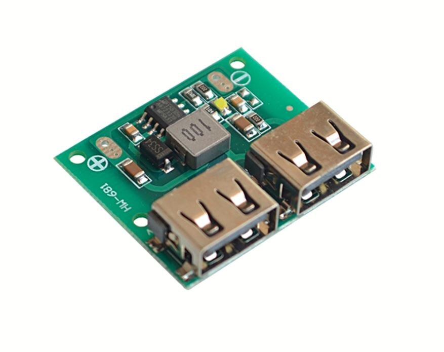 Step Down Charger Power Module 2 Double Dual USB 6-26V to 5V DC-DC Output Buck Voltage 3A