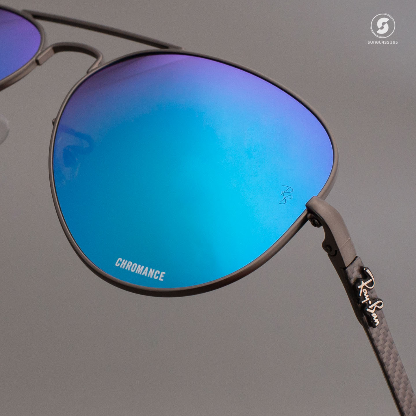 Ray-Ban RB8317CH 029/A1 Carbon Fibre Mirror Chromance Polarized