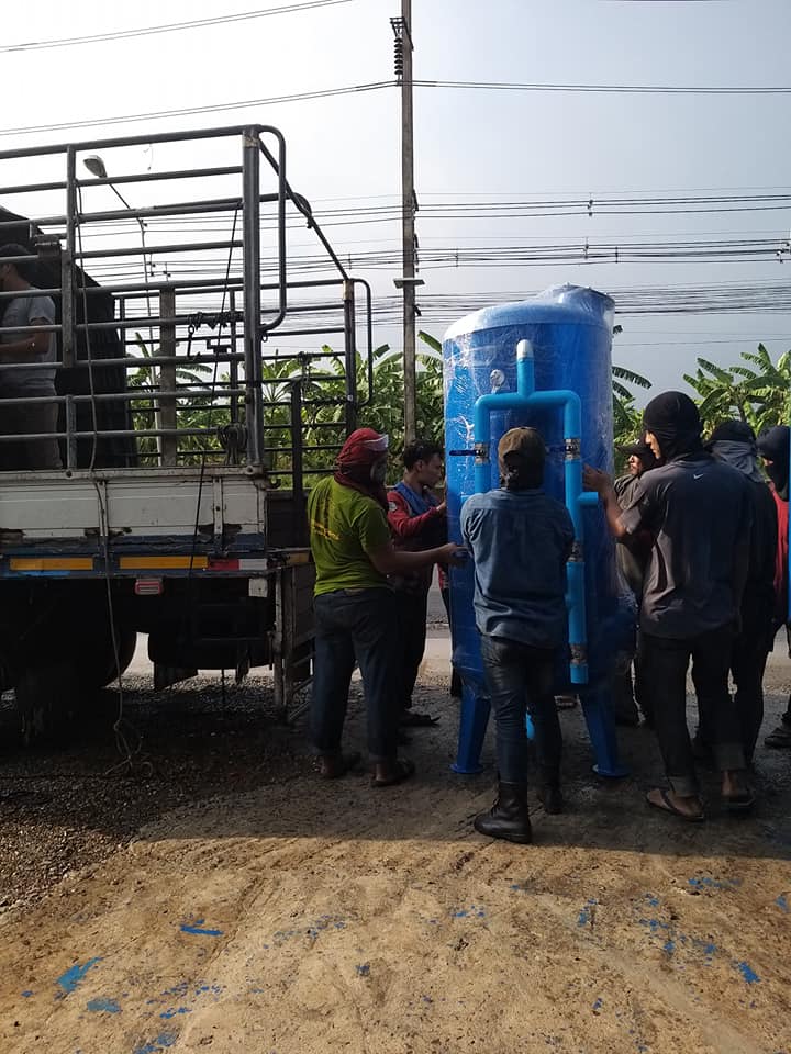 ถังกรองน้ำแบบเหล็ก สำหรับกรองน้ำบาดาลและประปา