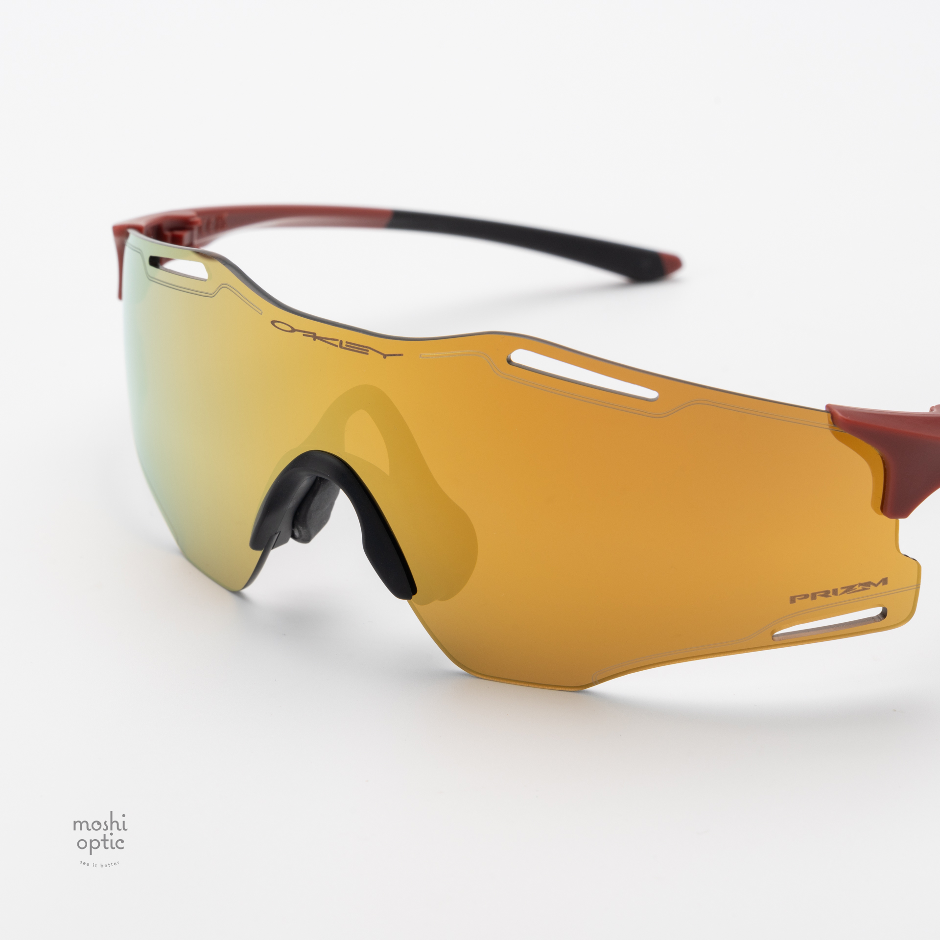 Oakley OO9512D-03 Cybr Zero Matte Iron Red Prizm 24K