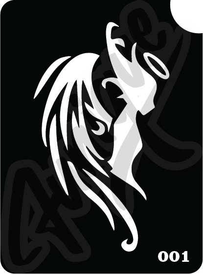 SET 5 Stencil บล็อกสติกเกอร์ รอยสักกากเพชร เพ้นท์กากเพชร กลิตเตอร์ Funique สติ๊กเกอร์ แบบลาย DIY งานประดิษฐ์