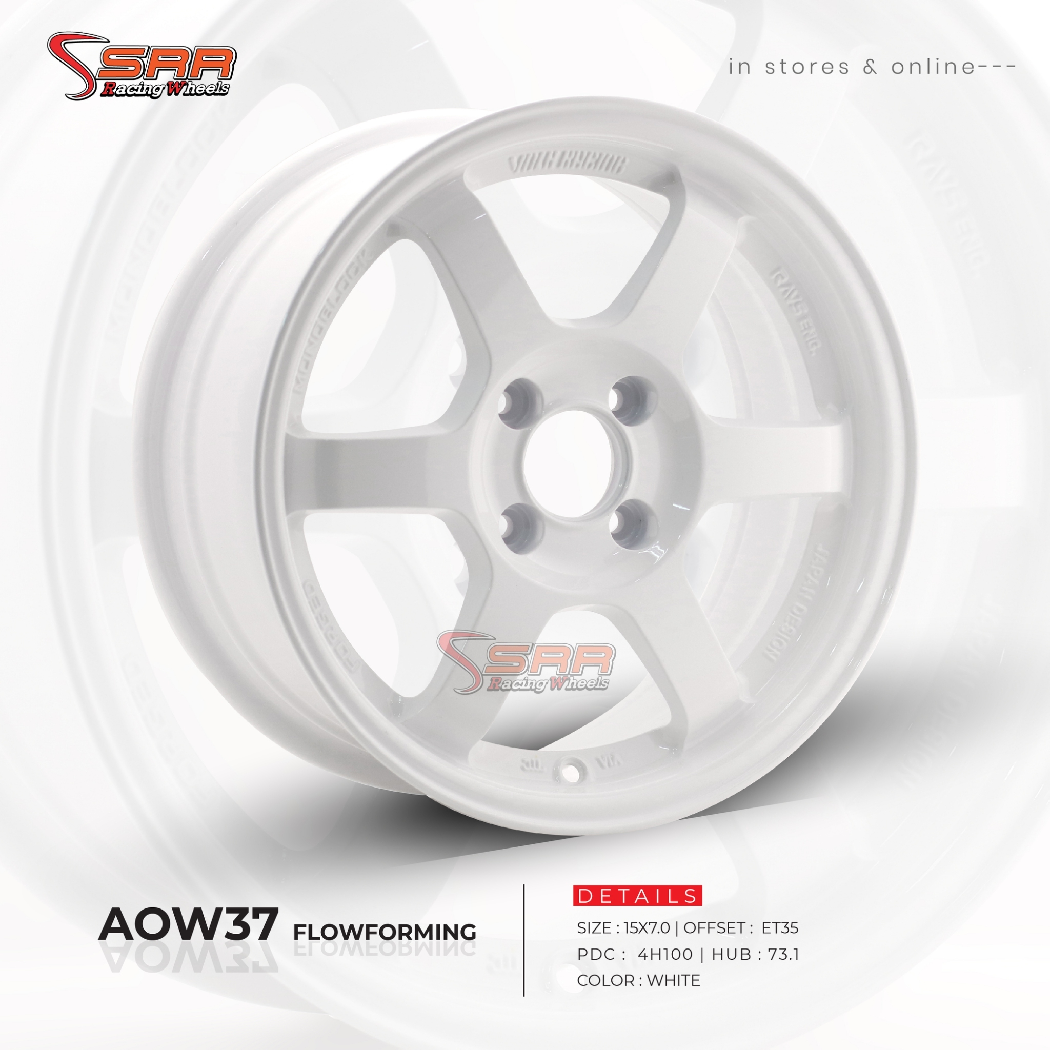 AOW37 FLOWFORMING ขอบ 15 ล้อเบา 2020