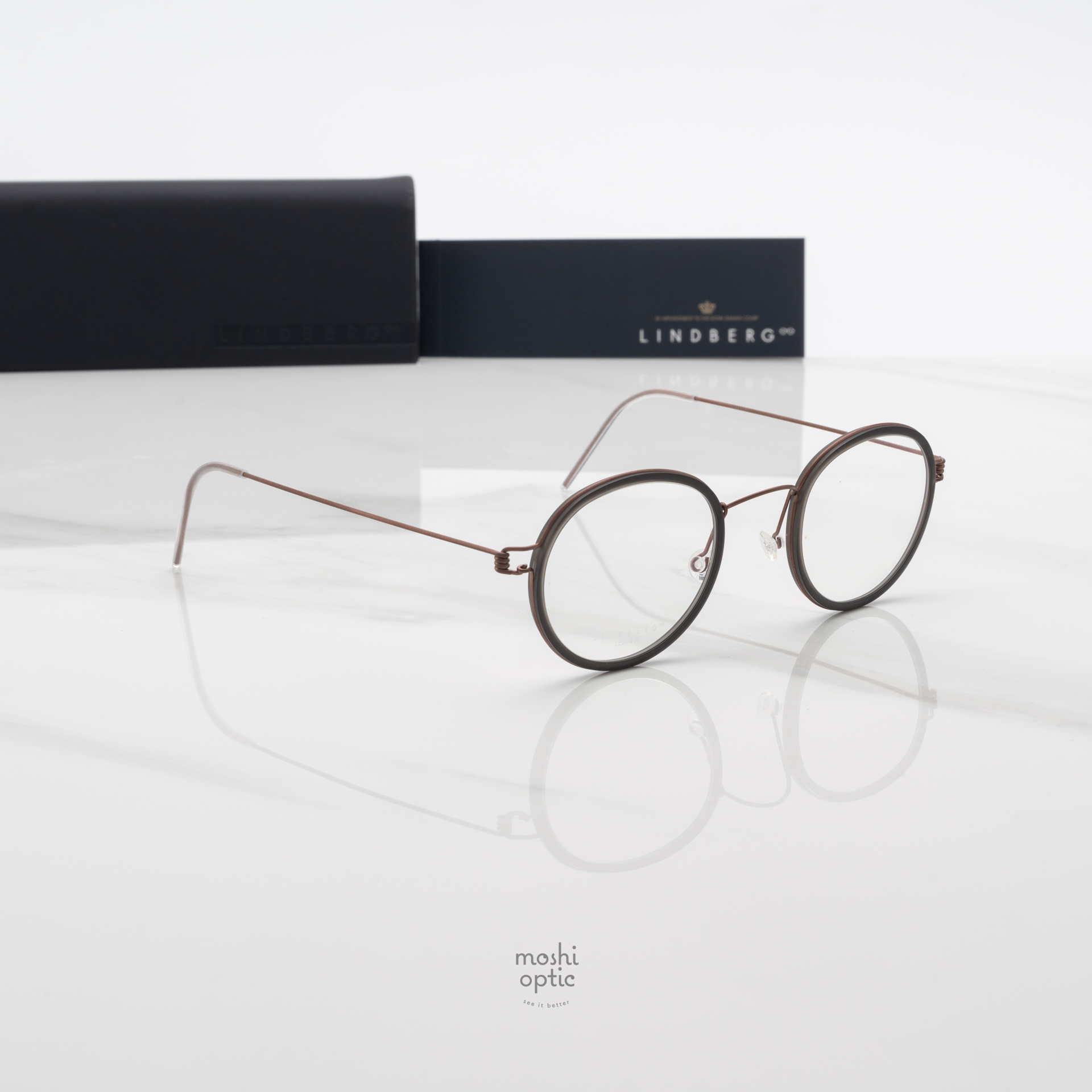 แว่นสายตา Lindberg Air Titanium Rim 087 1505L Lex U12