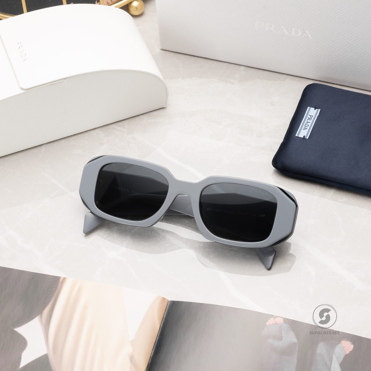 PRADA Symbole PR17WSF 11N09T Marble Black