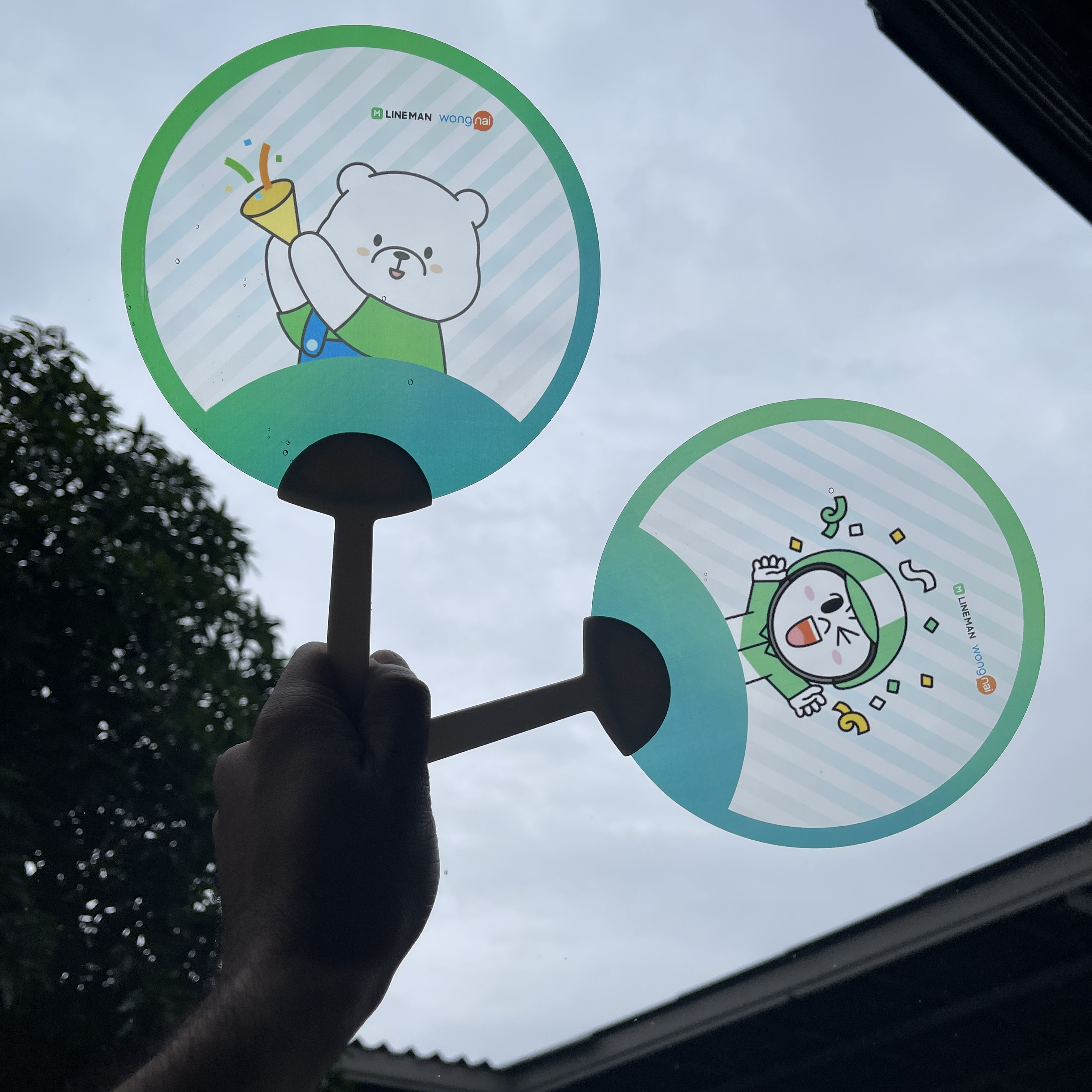 พัดใส Fan รับผลิตพัดใส สกรีนลายไม่จํากัดสี พัดโบก พัดแฟนคลับ