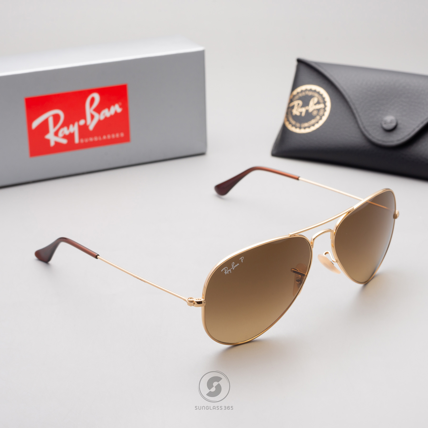 Ray Ban Aviator RB3025 001/M2 Crystal Polarized Brown Gradient