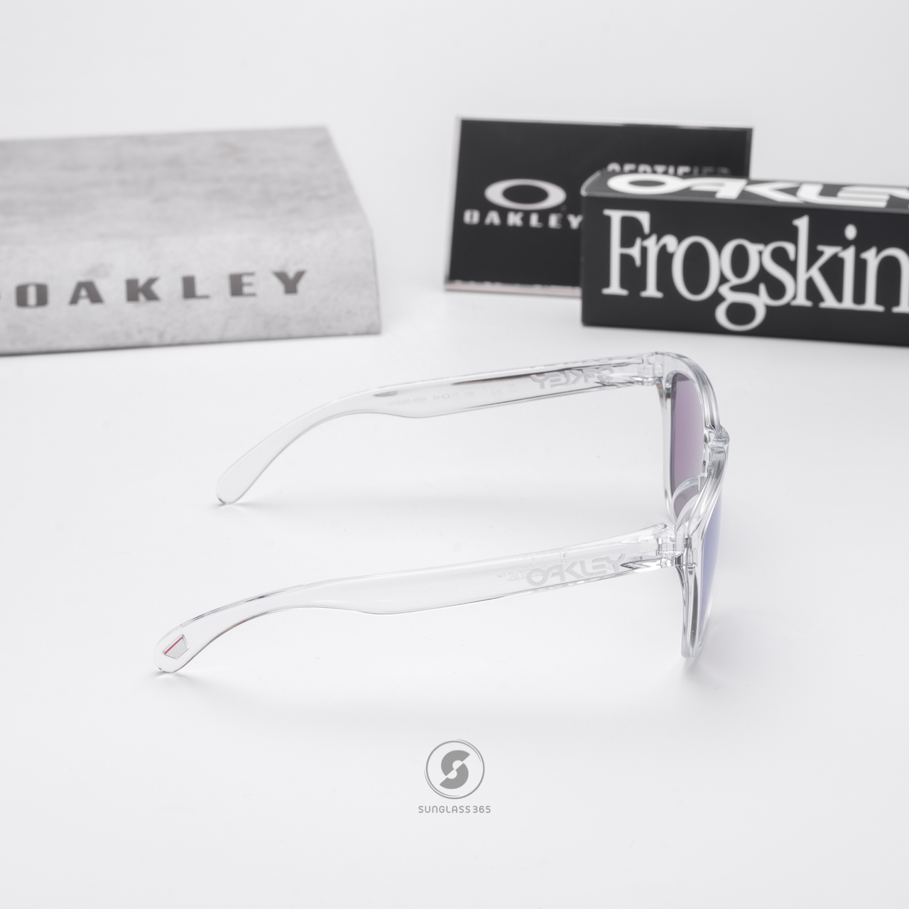 Oakley OO9245-96 Frogskins Polished Clear Prizm Violet