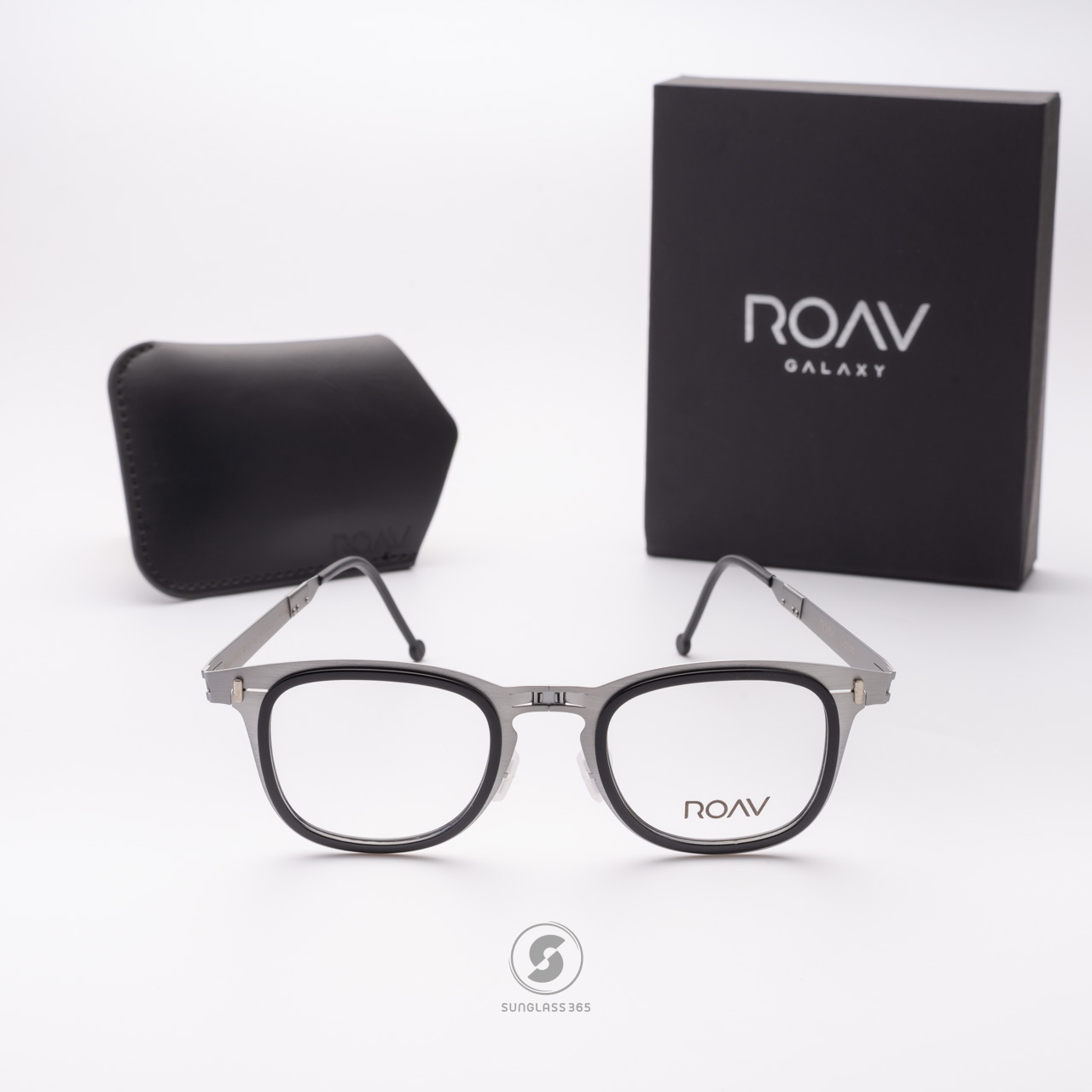 แว่นสายตา ROAV DALLAS RIM Brush Silver/Black+Demi
