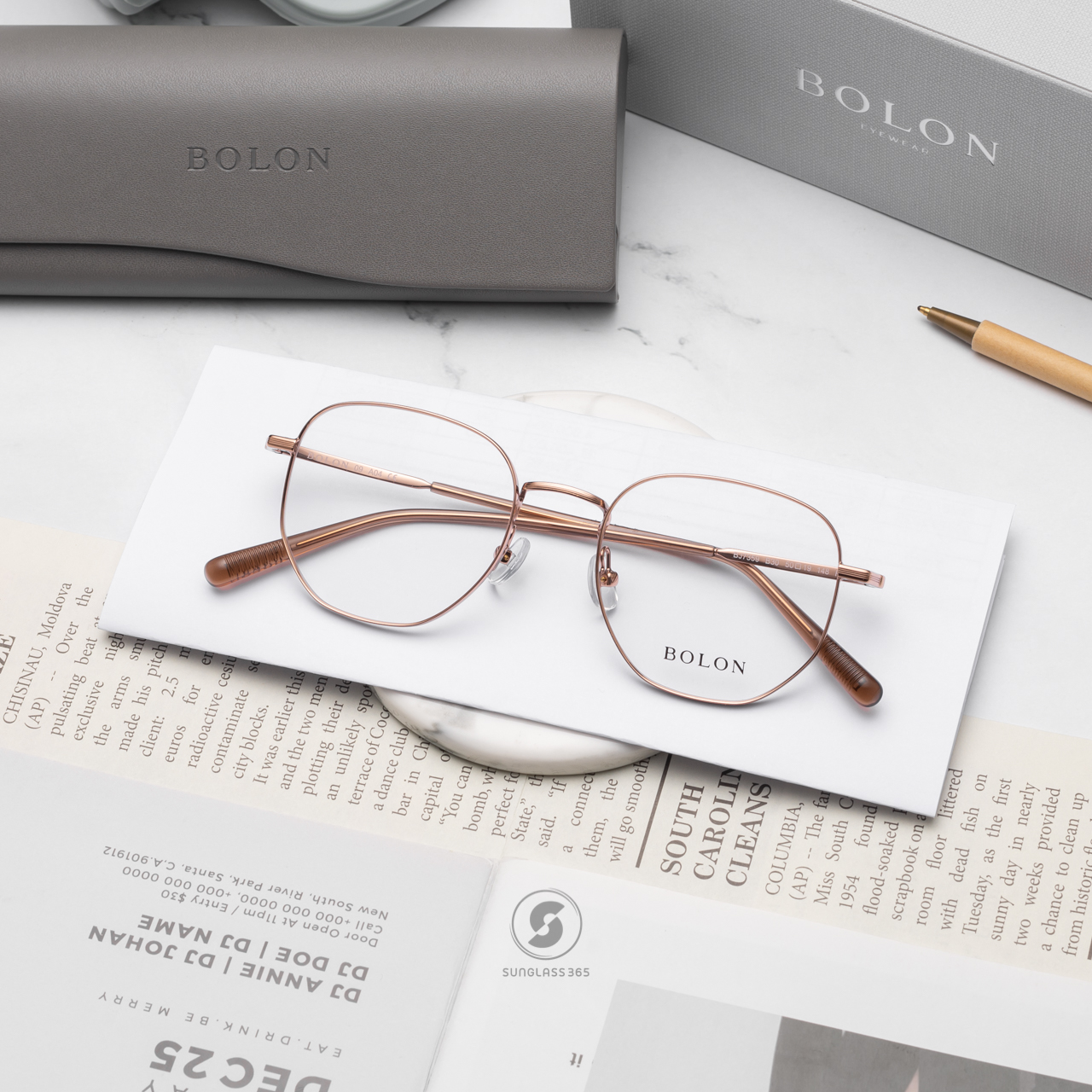 แว่นสายตา BOLON รุ่น BJ7359 B30 Rose Gold