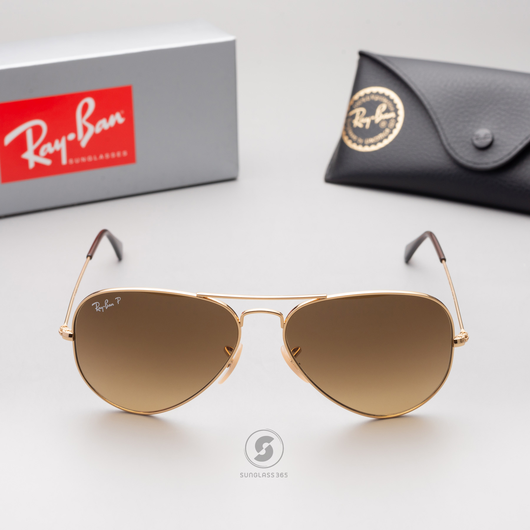 Ray Ban Aviator RB3025 001/M2 Crystal Polarized Brown Gradient