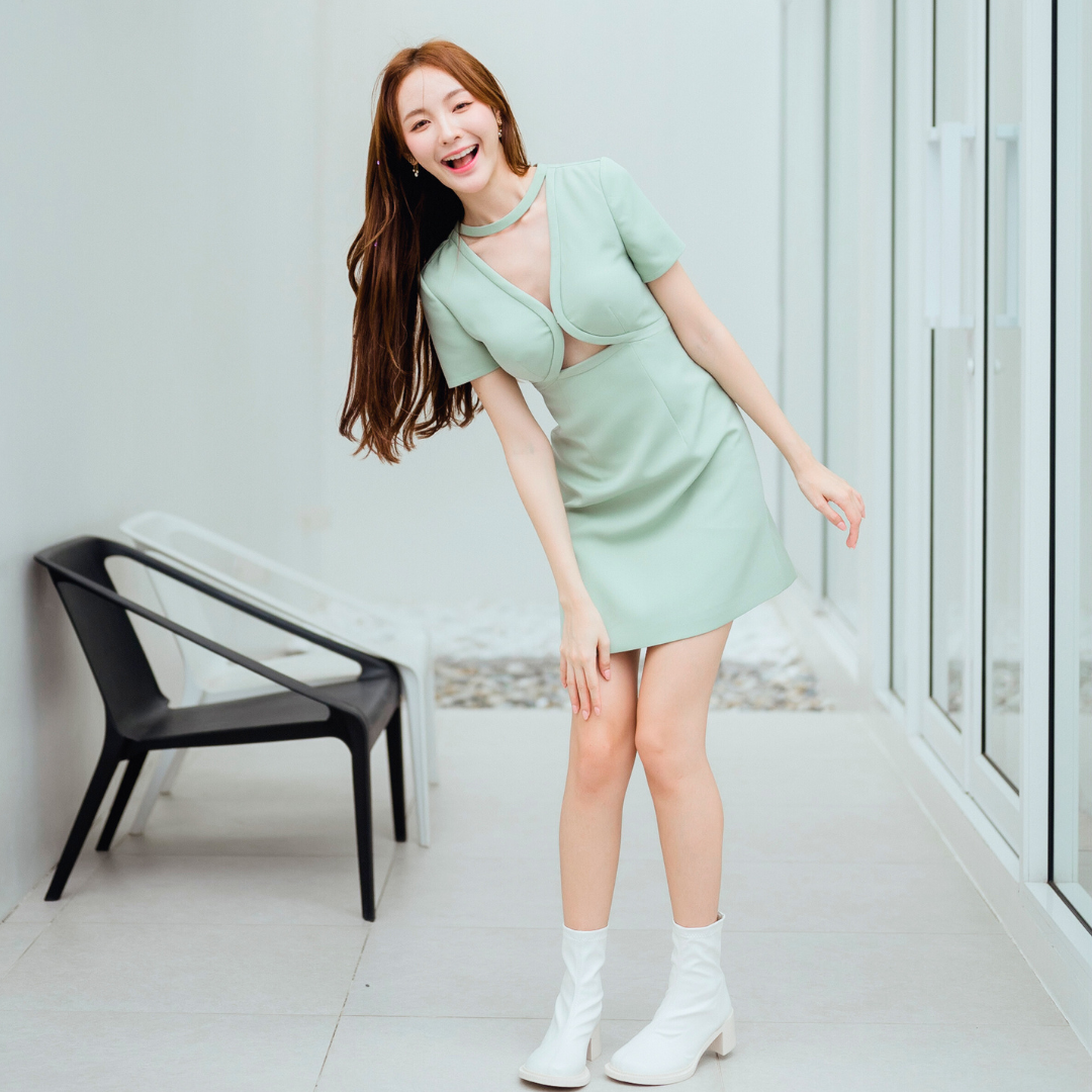 Lism D-077 Bold Cut Charm Dress ชุดเดรสสั้นน่ารักๆ