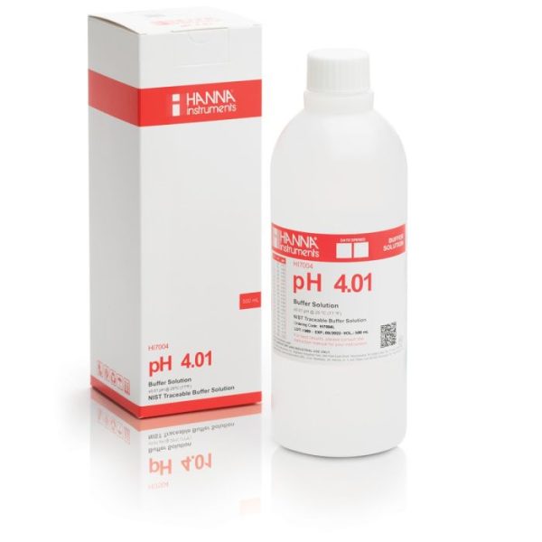 สารละลายมาตรฐานสำหรับสอบเทียบค่ากรด-ด่าง pH 4.01 (HI7004L)