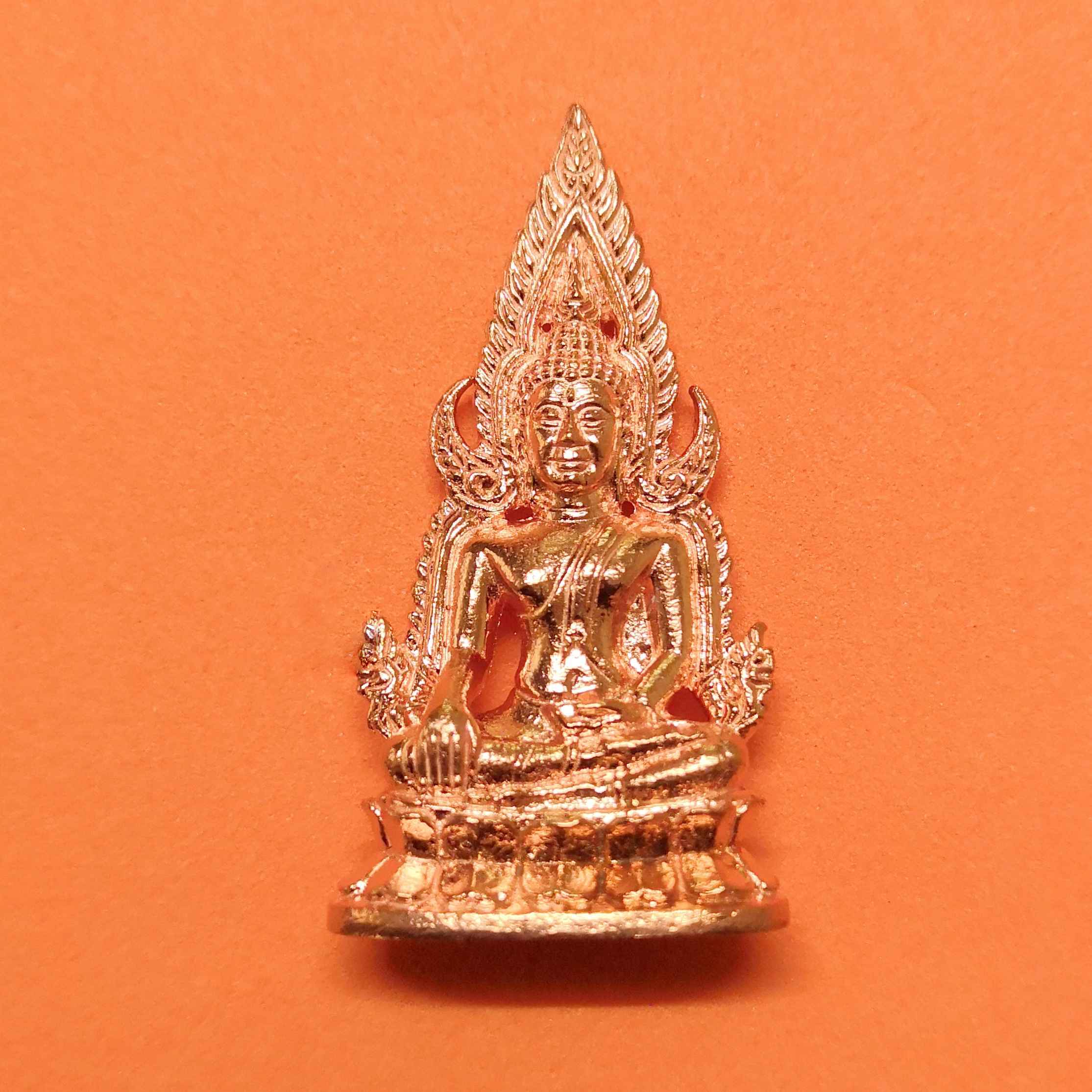 รูปหล่อ พระพุทธชินราช (สมเด็จนางพญาเรือนแก้ว) รุ่นประวัติศาสตร์ธงชัยจอมราชันย์ วัดนางพญา พิษณุโลก ปี 2563 เนื้อทองแดง สูง 4 เซน พร้อมกล่องเดิม