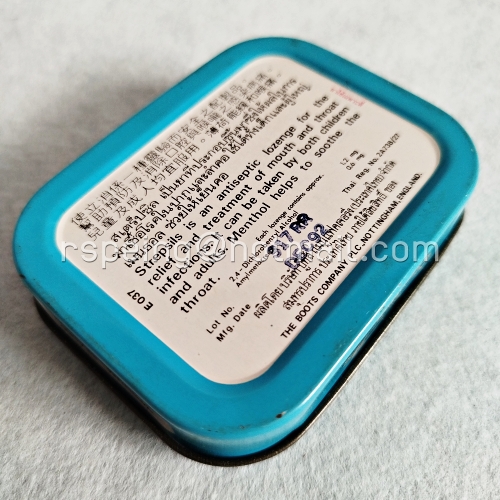 กล่องยาอม Strepsils Menthol