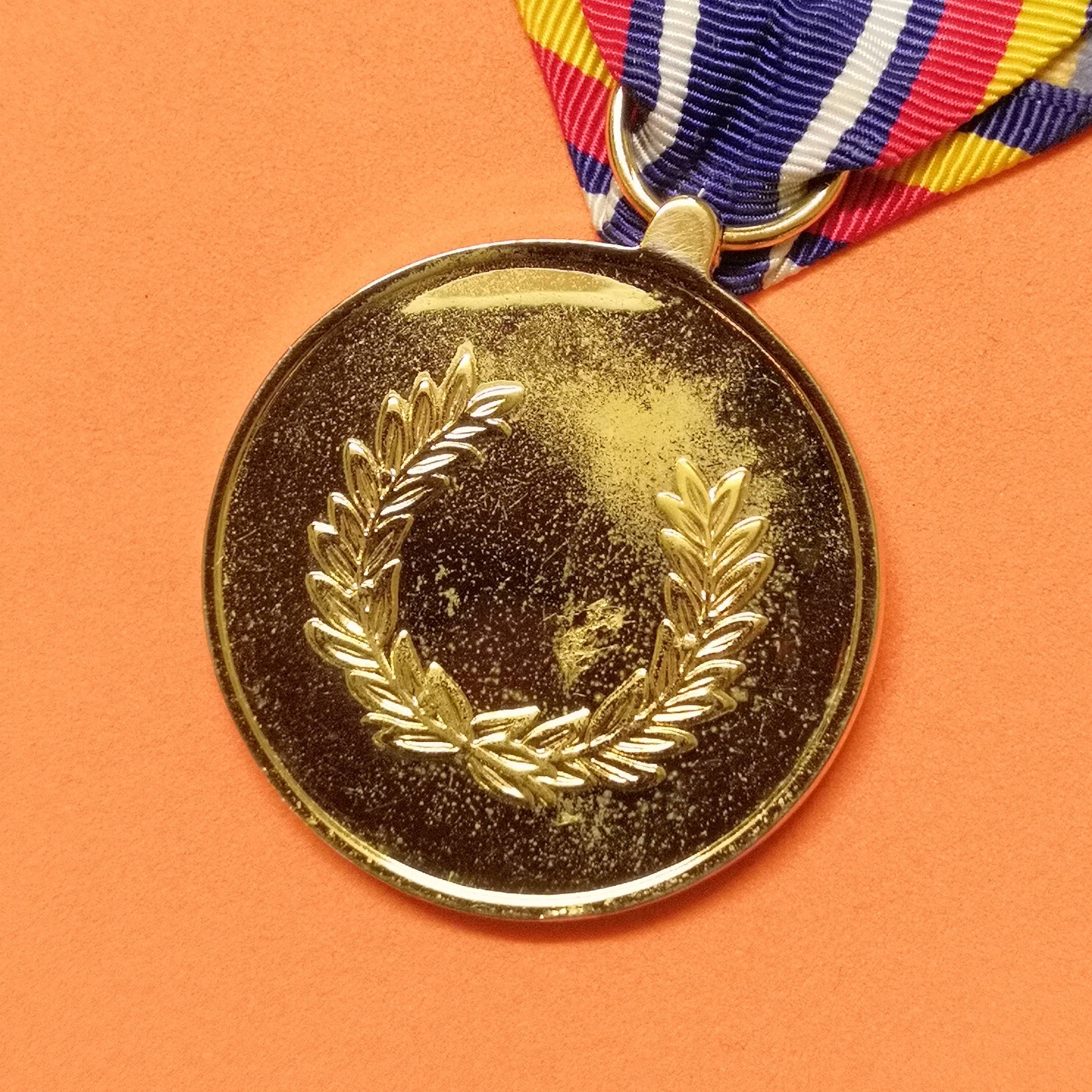 เหรียญแพรแถบ War on Terrorism Service Medal สงครามต่อต้านการก่อการร้ายระดับโลก ขนาดเหรียญ 3.2 เซน