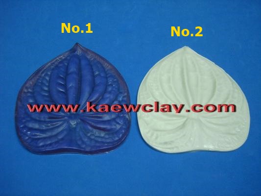 ซิลิโคน,เรซินอัดลายดอกหน้าวัว(Silicone,Veiners Anthurium andraeanum )