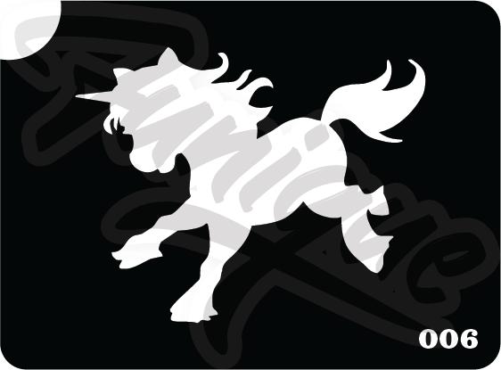 SET 12 Stencil บล็อกสติกเกอร์ รอยสักกากเพชร เพ้นท์กากเพชร กลิตเตอร์ Funique สติ๊กเกอร์ แบบลาย DIY งานประดิษฐ์