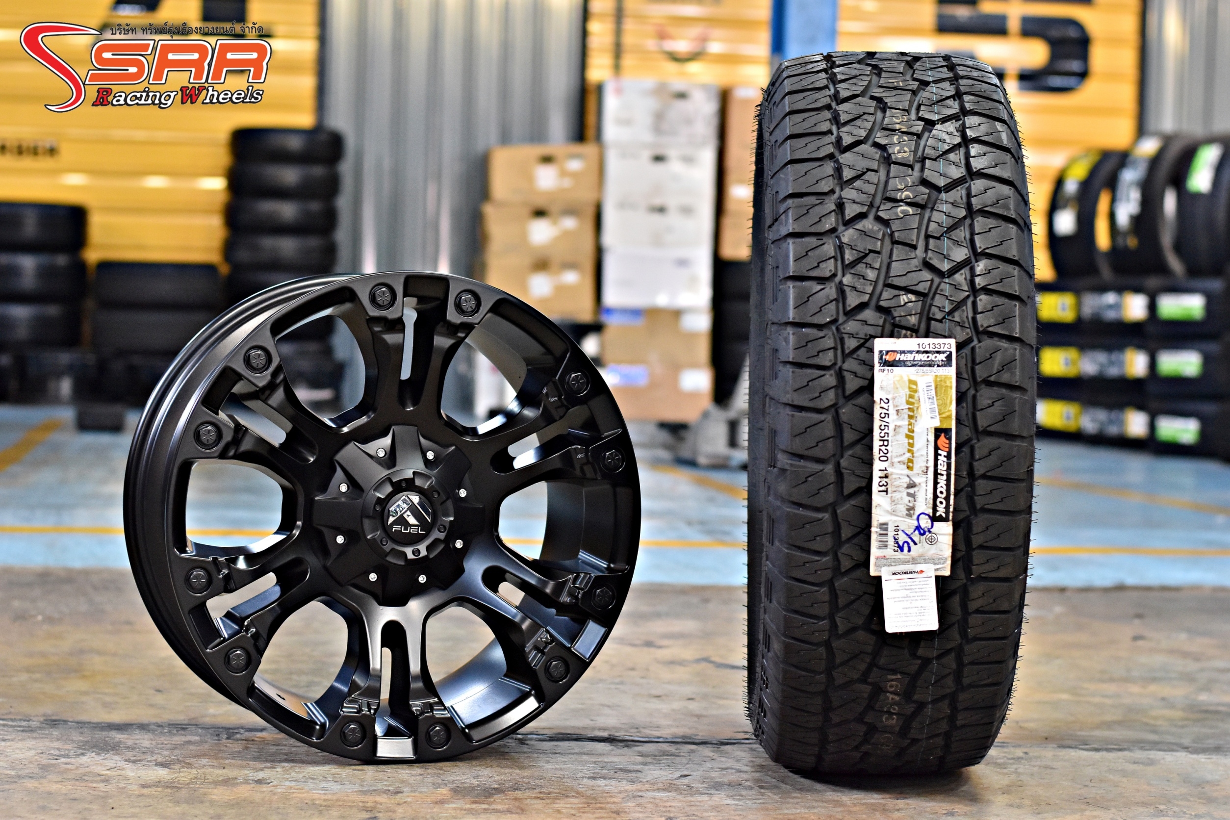 ล้อแท้ FUEL VAPOR ขอบ20 พร้อมยาง HANKOOK ชุดละ 78,000