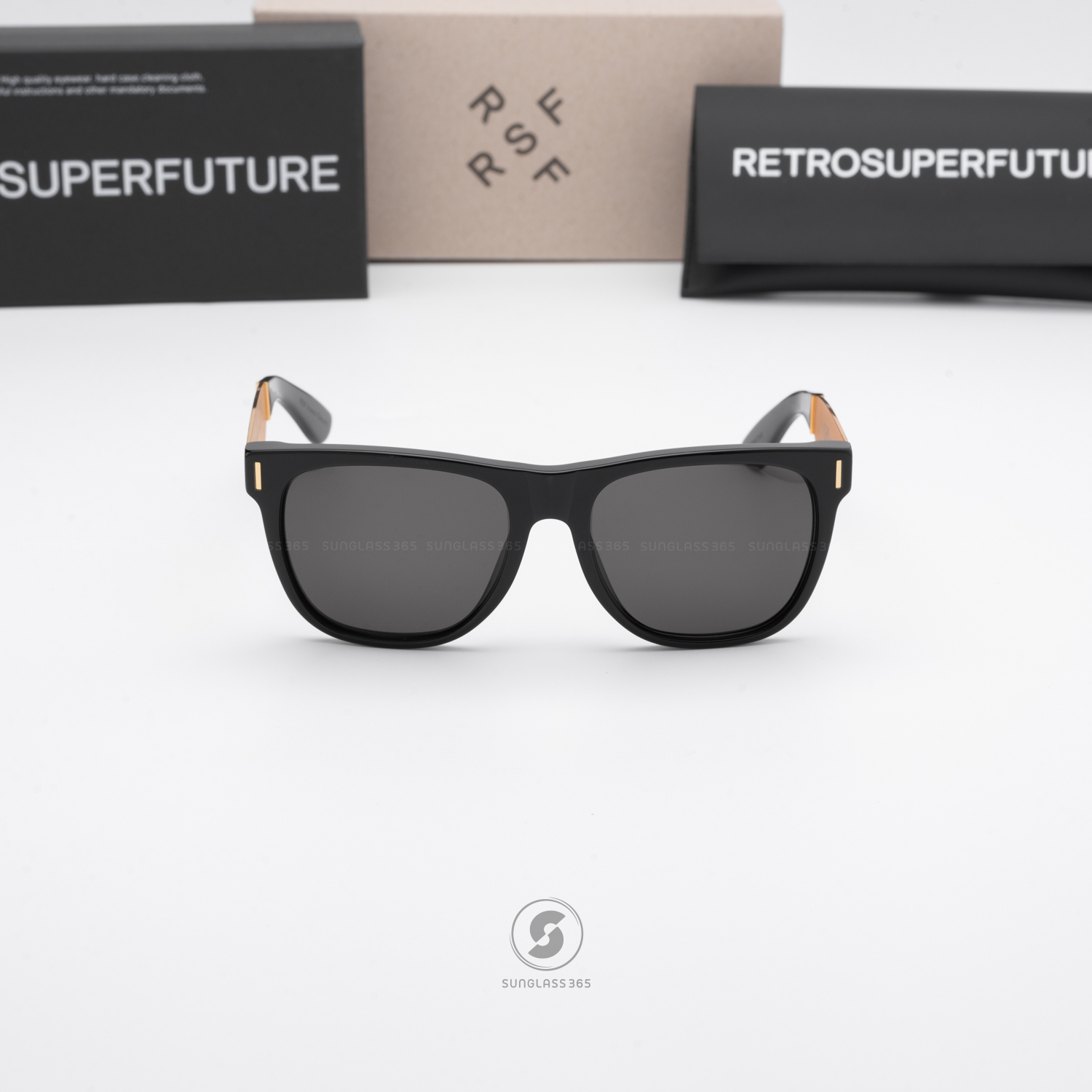 แว่นกันแดด SUPER SP 6DZ Classic Francis Black Gold