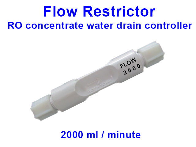 RO Flow Restrictor 2000 J Flow จำกัดอัตราน้ำทิ้ง 2000 ml/min